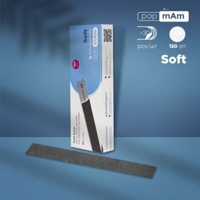 Staleks PapMam "θήκη" Straight Soft Base 150 grit (25 τεμ.)