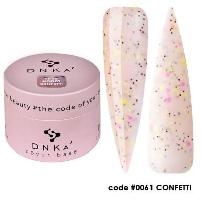 DNKa Cover Rubber Base French #0061 Confetti 30ml