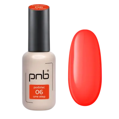 Μονοφασικό ημιμόνιμο βερνίκι (one-step) PNB Flame №06 (8 ml) Κόκκινο