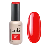 Μονοφασικό ημιμόνιμο βερνίκι (one-step) PNB Cherry №08 (8 ml) Κόκκινο
