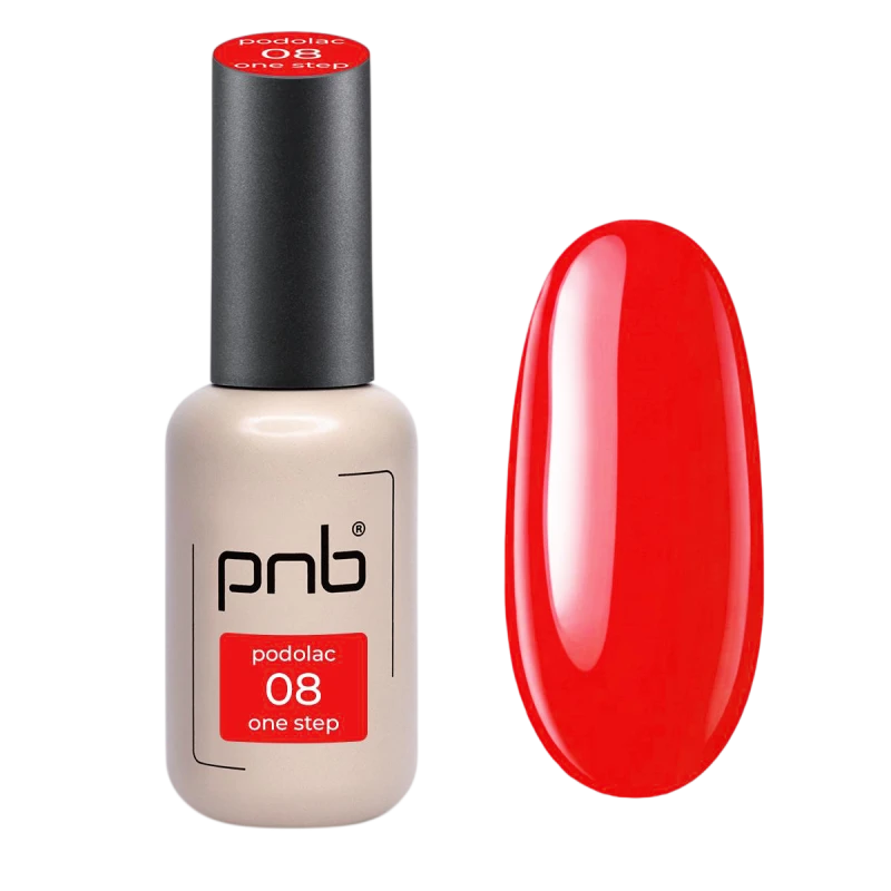 Μονοφασικό ημιμόνιμο βερνίκι (one-step) PNB Cherry №08 (8 ml) Κόκκινο