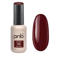 Μονοφασικό ημιμόνιμο βερνίκι (one-step) PNB Midnight №09 μπορντό