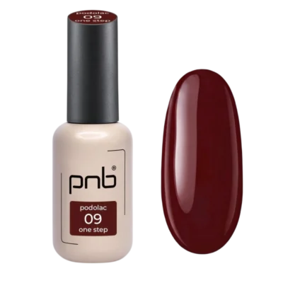 Μονοφασικό ημιμόνιμο βερνίκι (one-step) PNB Midnight №09 μπορντό