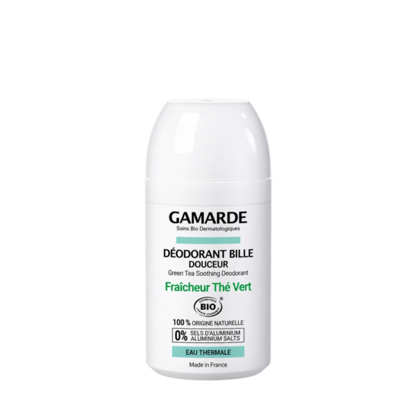 GAMARDE Green Tea Soothing Deodorant – Αποσμητικό Roll-On με Πράσινο Τσάι BIO 50ml